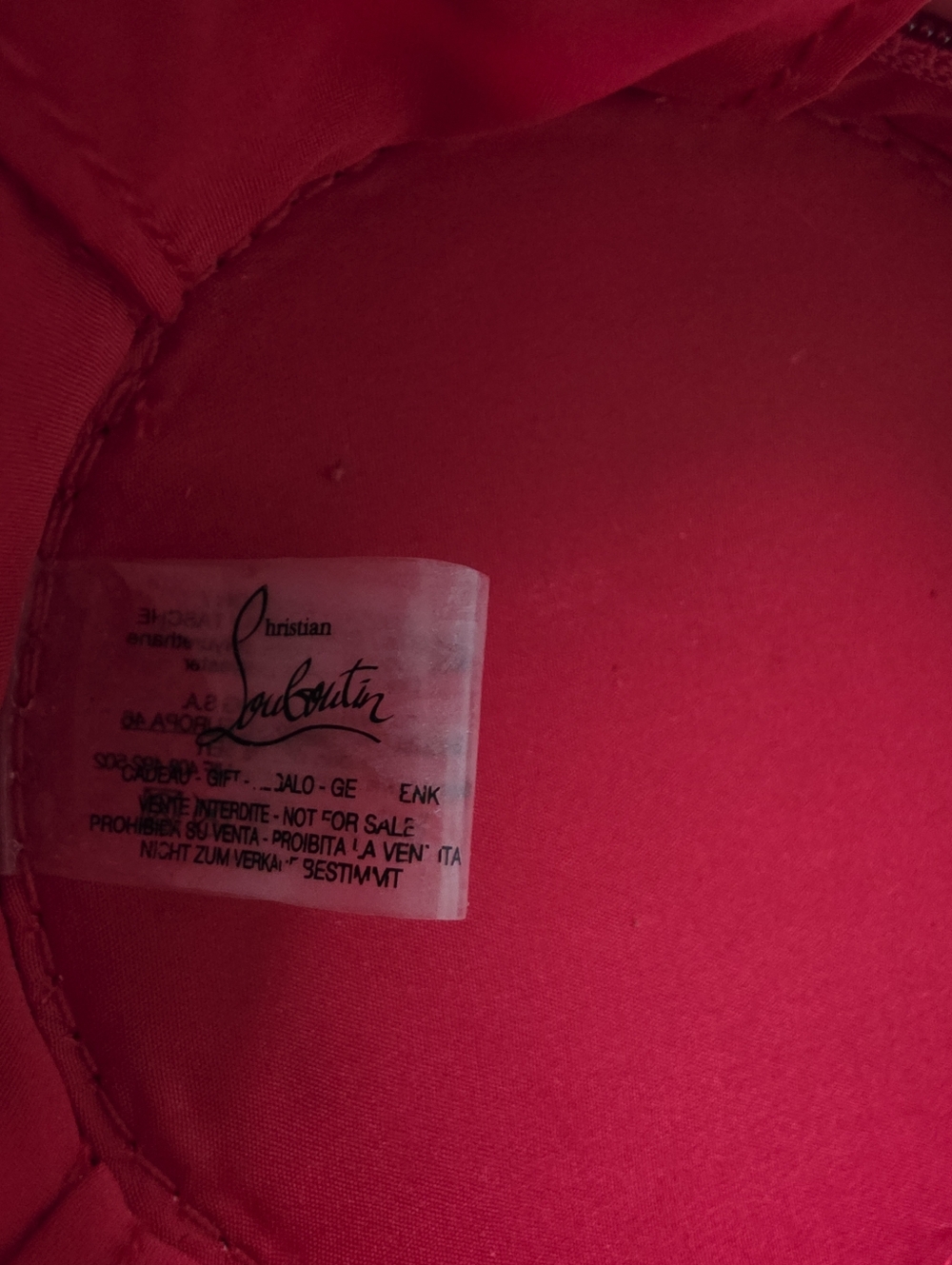 Christian Louboutin Red Patent Zip Around Foundation Compact Carrying Case Charm - Picture 11 of 16